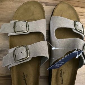 Suede leather sandals 8 1/2